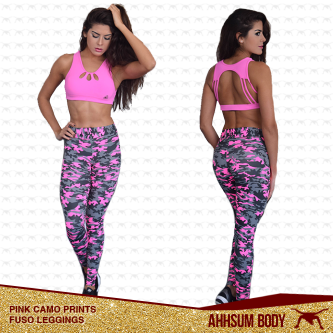 Pink Camouflage Prints Leggings #ABAPCPFLEG